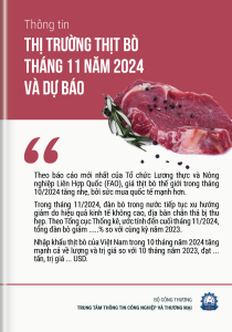 Thông tin thị trường thịt bò tháng 11 năm 2024 và dự báo