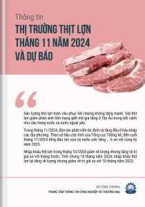 Thông tin thị trường thịt lợn tháng 11 năm 2024 và dự báo