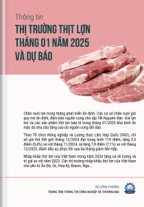 Thông tin thị trường thịt lợn tháng 01 năm 2025 và dự báo