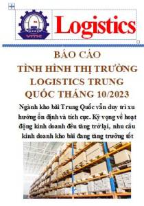 Báo cáo thị trường logistics Trung Quốc tháng 10/2023 (miễn phí)