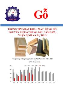 Thông tin nhập khẩu mặt hàng gỗ nguyên liệu 6 tháng đầu năm 2023, nhận định và dự báo 