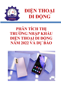 Phân tích thị trường nhập khẩu điện thoại di động năm 2022 và dự báo