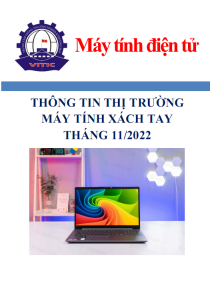 Thông tin thị trường máy tính xách tay tháng 11/2022