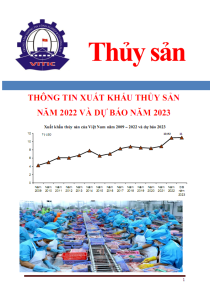 Thông tin xuất khẩu thủy sản năm 2022 và dự báo năm 2023 (đặc biệt)